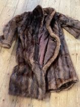 A Vintage three quarter length fur coat