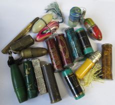 A collection of sewing related items, to include tins of needles, sewing cases etc