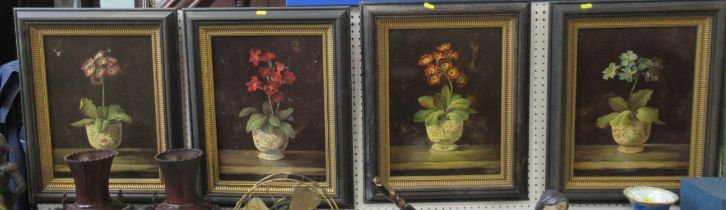 Four Fabrice de Villeneuve botanical prints, 15ins x 11ins