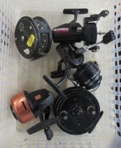 Five fishing reels to include Shakespeare, Flyluxe, Alcocks etc