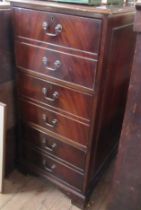 A reproduction filing cabinet, width 26ins, height 45ins