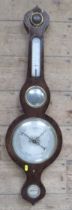 A 19th century banjo barometer, height 37ins