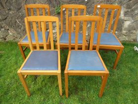 A set of 5 Kitchen chairs stamped Verco