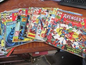 A collection of Marvel Comics Group, Avengers Comics from 1974 a continuous run from February 9th