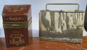 Two ladies companion sewing kits, one from W Bartleet & Sons Lizard Reticule needle case, with