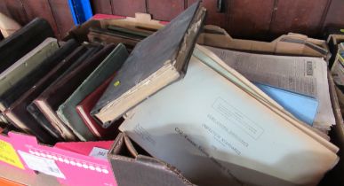 Two boxes of manuals, car manuals, including for Comets