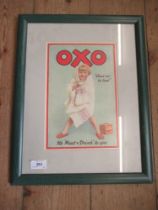 An OXO advertising print, 10ins x 8ins