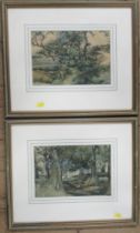 Frederick Shelby, two watercolours, both of trees, 6.5ins x 10ins