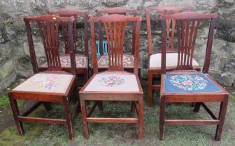 A set of six 19th century style dining chairs