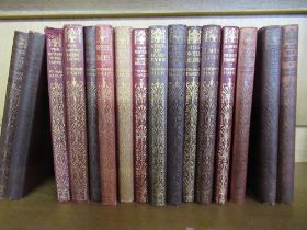 Thomas Hardy, 16 books 1910 -1920s, leather gilt titles, published by Macmillan