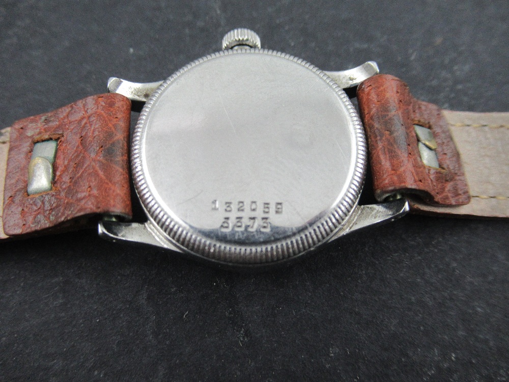 A  vintage Rolex Oyster Junior Sport stainless steel wristwatch, with subsidiary dial, the back - Image 2 of 4