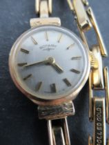 A Rotary ladies wrist watch, together with a vintage gold ladies wrist watch