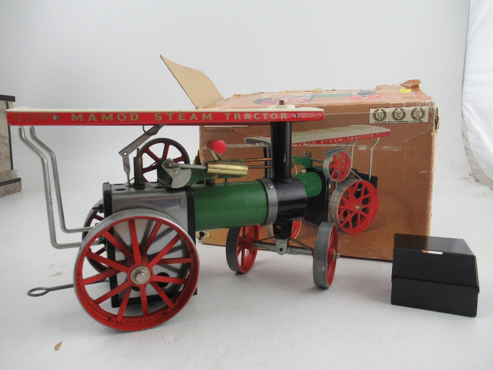 A boxed Mamod steam engine