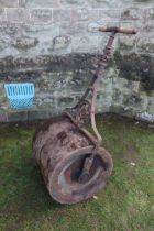 A cast iron garden roller, by P.H. Eysly of Stourport