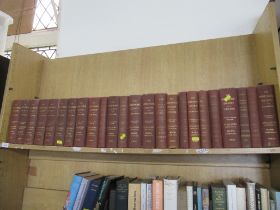 A shelf of vintage Shire Horse society stud books