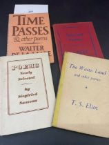 Time Passes & other Poems, by Walter De La Mare, Faber & Faber, 1942 limited edition; Poems Newly