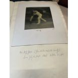 A scrap album, of predominantly late 19th and early 20th century cricketers, to include photographs,