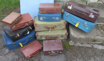 A collection of Vintage luggage