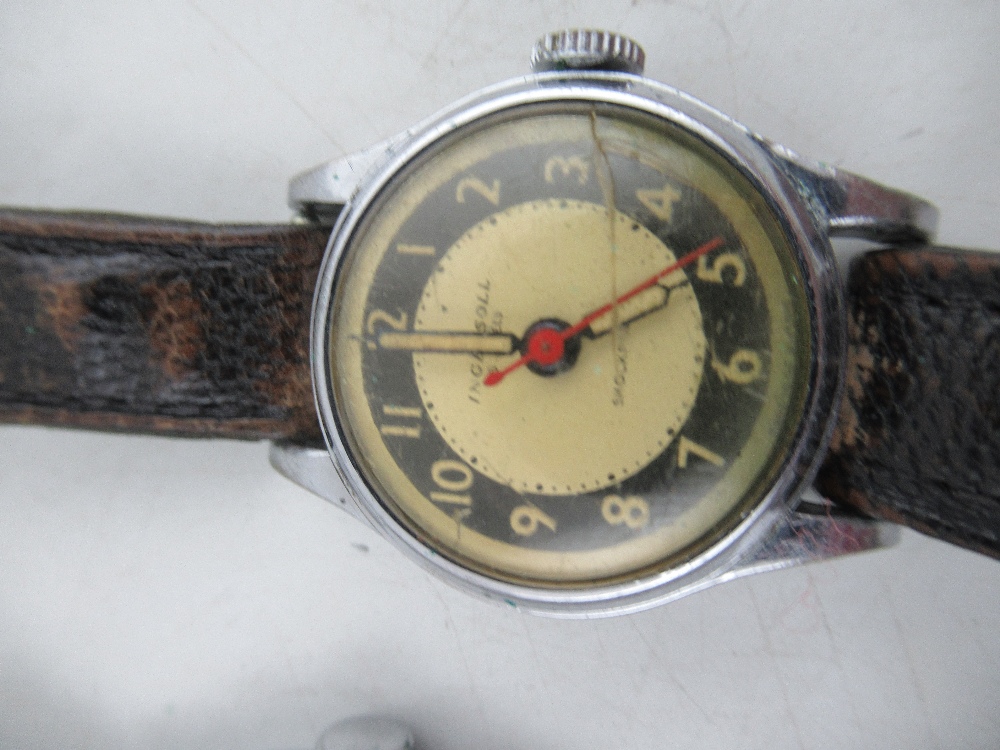 A collection of 1940s/50s watches. to include An Ingersoll wrist watch, a Mappin wrist watch, - Image 4 of 9