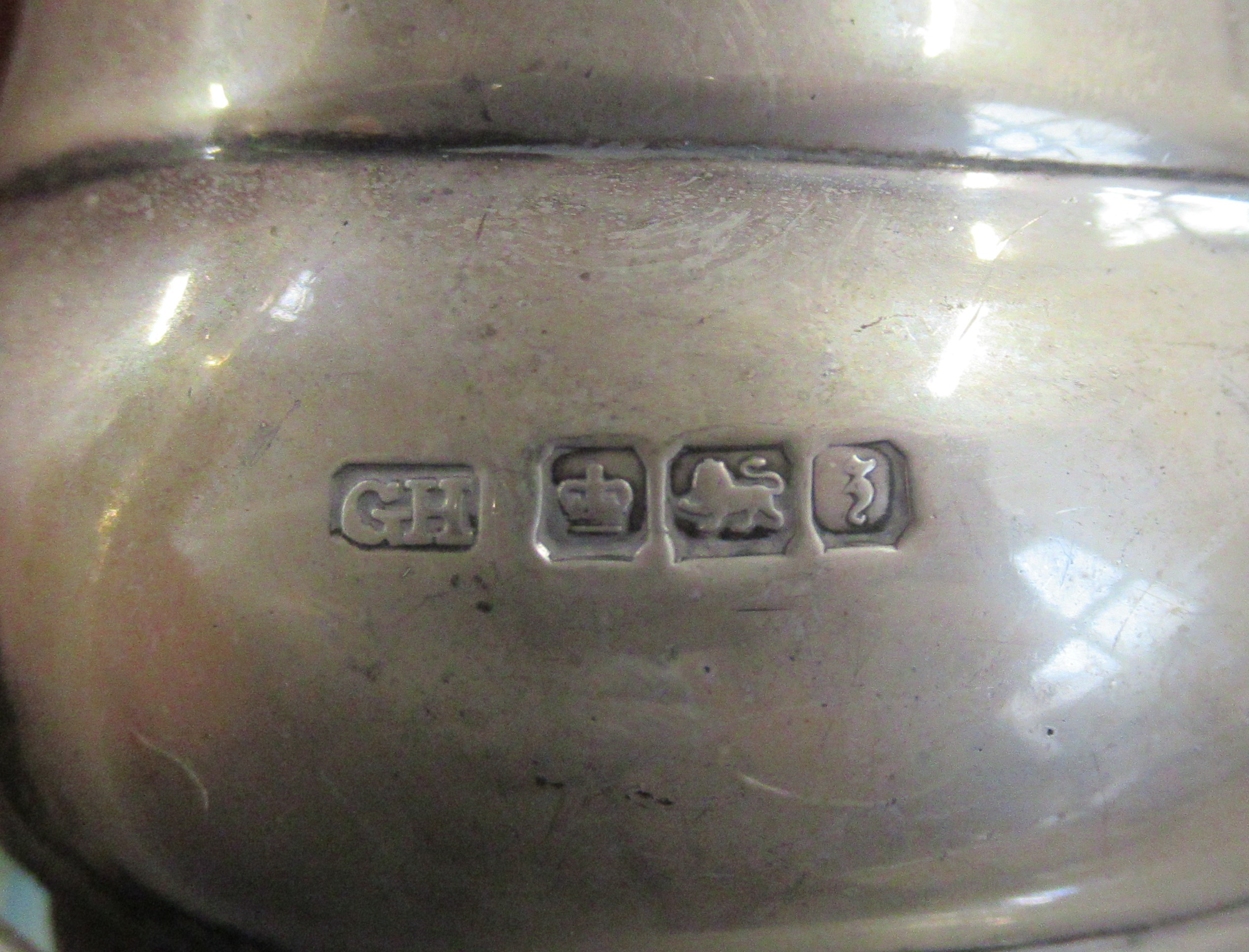 A hallmarked silver teaset, total weight 23oz - Image 2 of 2