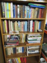 A collection of books including Bonnie Scotland, assorted fiction etc