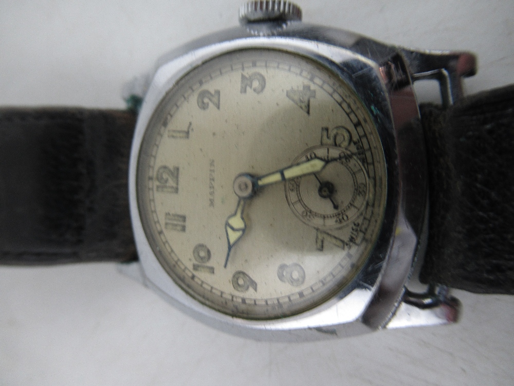 A collection of 1940s/50s watches. to include An Ingersoll wrist watch, a Mappin wrist watch, - Image 6 of 9