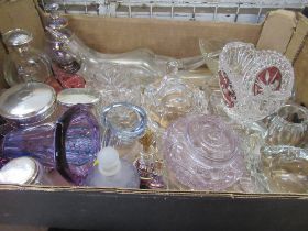 A box of glassware