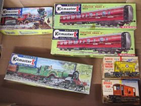 A box of Vintage Airfix models, including Kitmaster