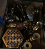 A box of metalware