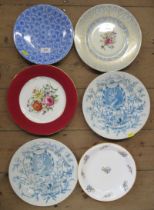 A collection of Royal Worcester plates, including commemorative examples