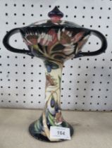 A Moorcroft chalice, decorated in the Symphony pattern, height 9ins