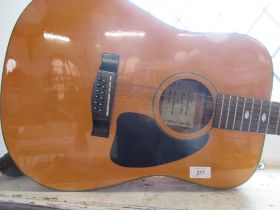 A Kimbara acoustic 12 string guitar