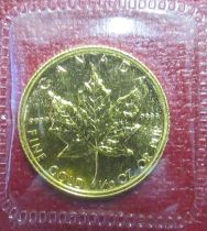 A Queen Elizabeth II 1986 1/10 ounce gold coin