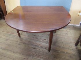 A 19th century mahogany gate leg table , width 48ins,