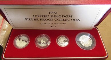 A 1992 United Kingdom silver proof collection