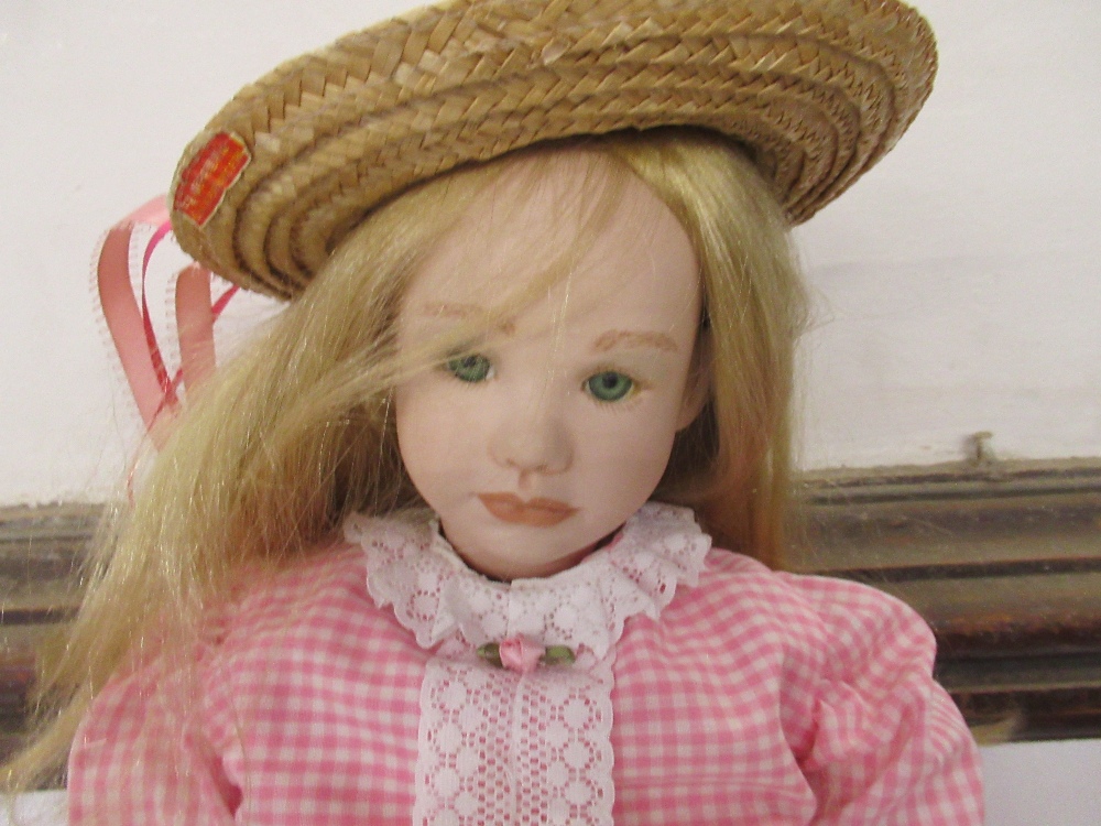 A modern Doll stamped Jacey By Elaine Campbell 1993 height 30ins - Image 3 of 4