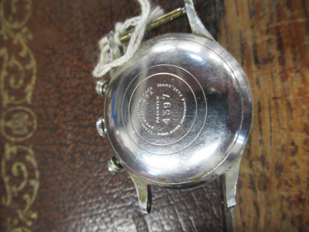 A pierced Chronograph watch stamped 4397 to the back - Image 3 of 3