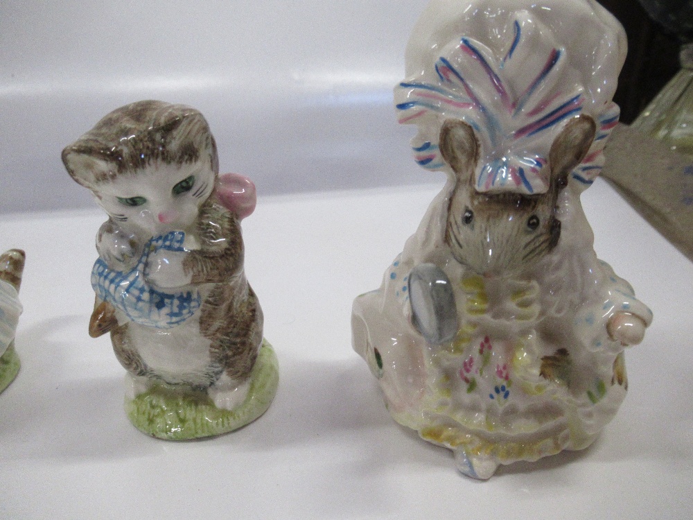 A collection of Beswick Beatrix Potter figures to include, Mrs Floppy Bunny, Squirrel Nutkin, Miss - Image 4 of 4