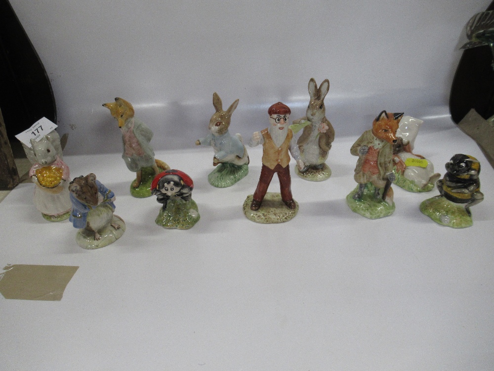 A collection of Royal Albert  Beatrix Potter figures to include, Peter Rabbit, Mr McGregor, Goody - Image 2 of 6
