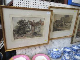 A pair of late 19th century English school, watercolours, 9ins x 13ins