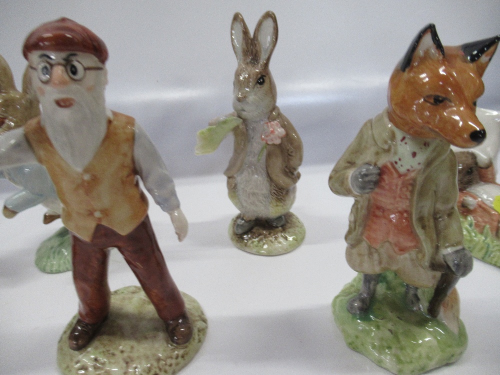 A collection of Royal Albert  Beatrix Potter figures to include, Peter Rabbit, Mr McGregor, Goody - Image 6 of 6