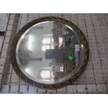 A circular mirror