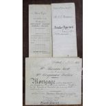 Three documents, an 1882 mortgage, an 1880 mortgage and an Articles Agreement 1920