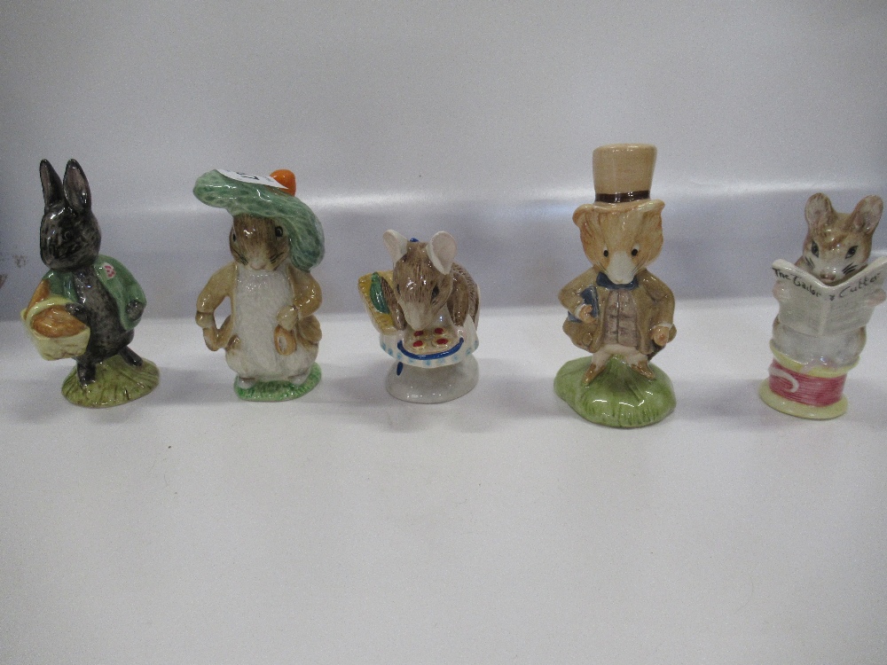 A collection of Beswick Beatrix Potter figures to include, Little Black Rabbit, Tailor of