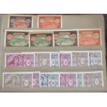 An album of Continental bank notes