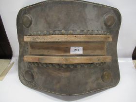 An Antique leather shield