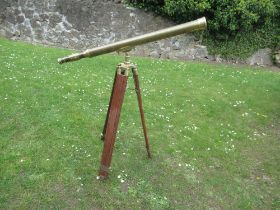 A telescope with stand