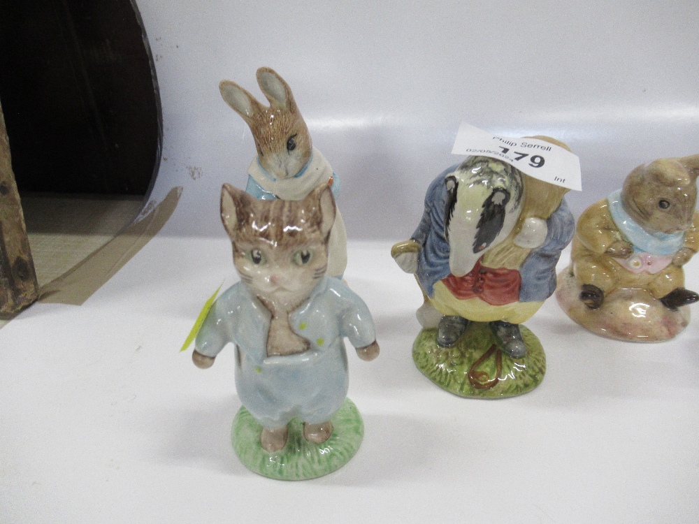 A collection of Royal Albert  Beatrix Potter figures to include, Tom Kitten, Jeremy Fisher, Peter - Image 2 of 5