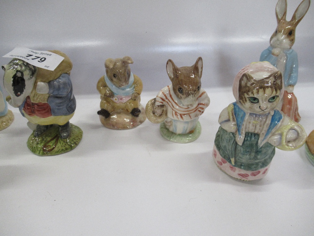 A collection of Royal Albert  Beatrix Potter figures to include, Tom Kitten, Jeremy Fisher, Peter - Image 3 of 5