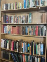 Six shelves of books, including 20th century fiction etc